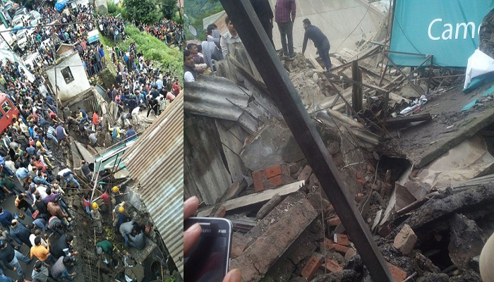 शिमला मे इमारत गिरने से 2 की मौत: कईयों के दबे होने की आशंका